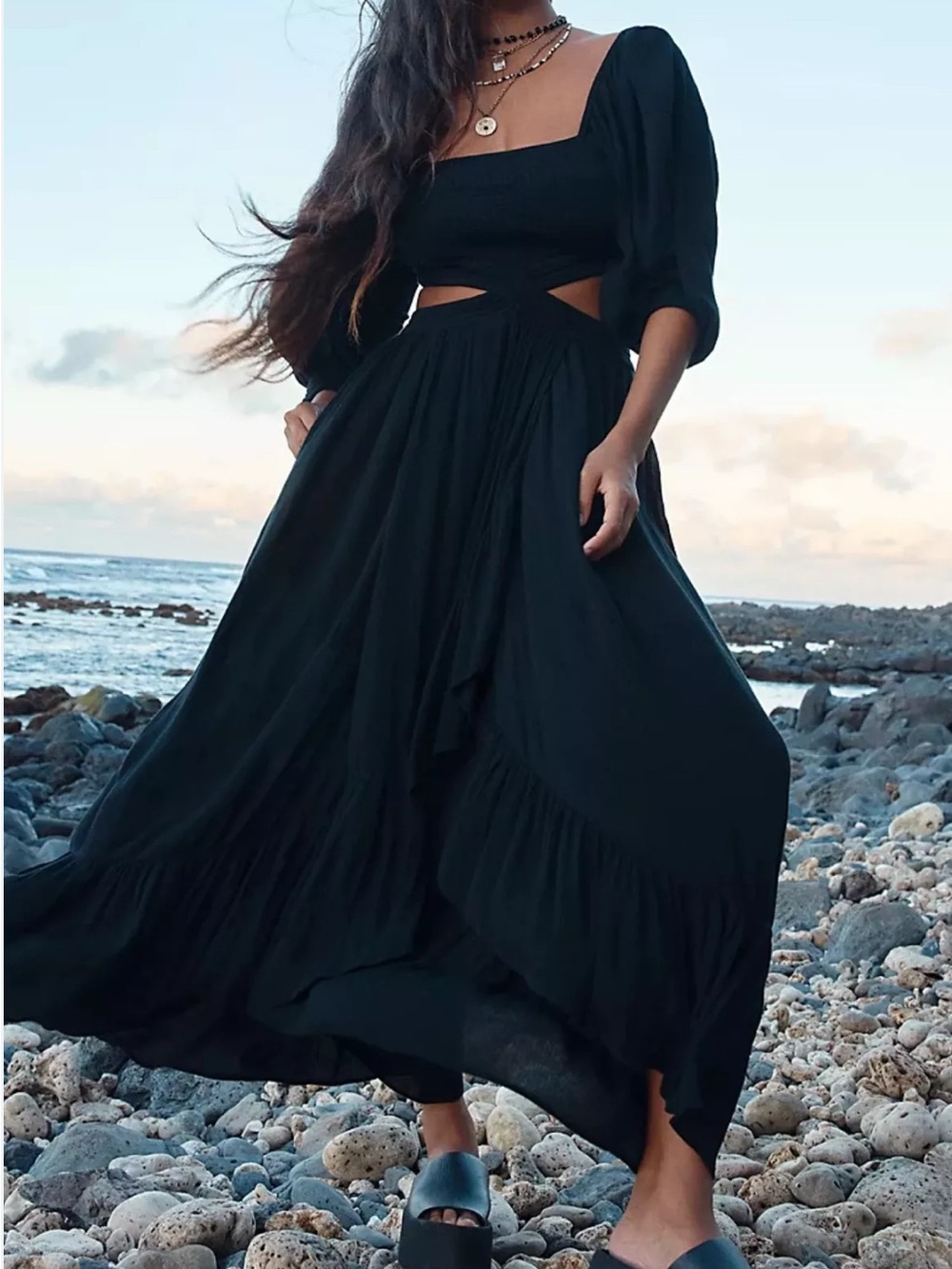 Free People Cross My Heart Maxi Sz S